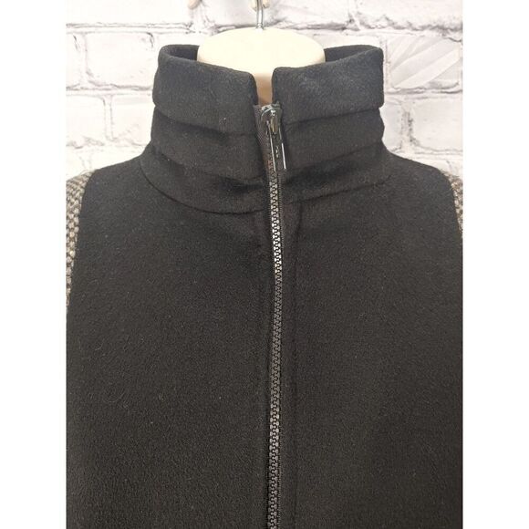 George David Fashions VINTAGE Women's Size Medium Black/Brown Tweed Zip Jacket - Picture 4 of 12